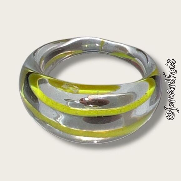 Bundle Sale 3 for $15 | Hand Crafted Glass Ring Size 7.5 - Picture 1 of 7